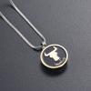 12 Constellation Pattern Stainless Steel Cremation Urn Necklace for Ashes Remembrance Jewelry Memorial Urn Necklace view 4