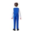 Kids Suit for Boys Vest and Pants Set Toddler Formal Tuxedo Ring Bearer Suits Boys Dress Outfit Size 6 Royal Blue view 2