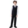 Boy Suit Toddler Boys Suit Vest and Pants Set Wedding Outfit Stripe Tuxedo Kids Formal Dress Suit Sets Size 3 view 2