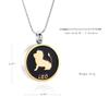 12 Constellation Pattern Stainless Steel Cremation Urn Necklace for Ashes Remembrance Jewelry Memorial Urn Necklace view 2