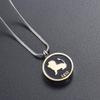 12 Constellation Pattern Stainless Steel Cremation Urn Necklace for Ashes Remembrance Jewelry Memorial Urn Necklace view 4