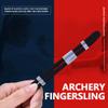 Archery Bow Slings, Archery Fingersling Recurve Bow Fingersling Shooting Fingersling Archery Finger Comfortable Wear Resistant for Recurve Bow(Black,L) view 4
