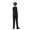 Suit for Boys Toddler Formal Tuxedo Ring Bearer Suits for Wedding Kids Black Dress Pants and Vest Set Size 7 view 3