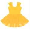 easyforever Girls Ballet Dress Ballet Tutu Leotard Ballerina Outfit Gymnastics Skirted Leotard Dance wear Costume Yellow 6 Years view 4