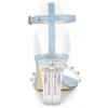 Allegra K Women's Clear Block Heel Ankle Strap Sky Blue Heeled Sandals 9 M US view 4