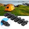 6 Pieces Plastic Tent Clamp Tent Clip for Camping Hiking Outdoor Travel view 2
