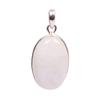 925 Sterling Silver Designer Handcraft White King Gemstone Bezel Set Pendant view 1