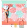 HIHOHO Beach Blanket Waterproof Sandproof Extra Large Beach Mat 79" X 83"/120"x108"for 1-8 Adults Quick Drying Durable Outdoor Picnic Mat for Beach Travel Camping Hiking view 1