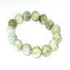 0.5" China Certified Nature Hisui Jadeite Jade Grade A Flower Beads Bangle Bracelet 4084 view 2