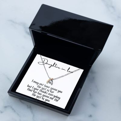 Necklace Luxury Box - Daughter in Law Gift Necklace, Gift from Mother in Law, Wedding Gift, Jewelry Gift from Mother in Law, Gift for Bride from Mother in Law