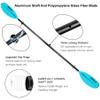 HIKULA Kayak Paddle 4 Pieces Aluminum Shaft and PP Blade Floating 86.6in/220cm, 90.5inch/230cm Lightweight Oars view 2