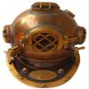 Tecmetooze Brass Diving Helmet Maritime Solid Brass Deep Diving Divers Helmet, Royal Navy Diving Helmet US Navy Diving Divers Antique Helmet Antique Mark V Marine Scuba Divers Helmet 18'' view 2