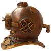 Tecmetooze Brass Diving Helmet Maritime Solid Brass Deep Diving Divers Helmet, Royal Navy Diving Helmet US Navy Diving Divers Antique Helmet Antique Mark V Marine Scuba Divers Helmet 18'' view 3