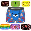 EAQ Custom Underwear Custom Boxers for Men with Face Valentine's Day Boxer Briefs Underpants Printed with Photo As Gif view 1