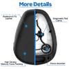 GLDYTIMES Electric Scooter Seat Cushion Comfortable Bike Seats Memory Foam Sweat Proof Electric Scooter Waterproof Saddle with Dual Shock Absorbing Replacement for Electric Bike Tricycle view 2