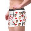 EAQ Custom Underwear Custom Boxers for Men with Face Valentine's Day Boxer Briefs Underpants Printed with Photo As Gif view 2