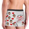 EAQ Custom Underwear Custom Boxers for Men with Face Valentine's Day Boxer Briefs Underpants Printed with Photo As Gif view 3