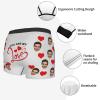 EAQ Custom Underwear Custom Boxers for Men with Face Valentine's Day Boxer Briefs Underpants Printed with Photo As Gif view 4