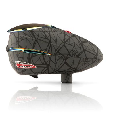 Dye Rotor R2 Electronic Paintball Loader - Ironmen Black/Red