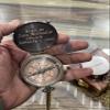 Engraved Brass Compass with Leather Case- Personalized Sundial Pocket Compass for Men, Antique Poem Compass, Gift for Women, Gift to Son from Mom view 2