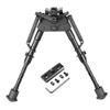 6-9 Inch Tactical Swivel Bipod Foldable Notched Legs Pivot Bi-pod with Adapter Mount Sling Stud Fits on M-Rail