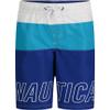 Nautica Boys' Swim Trunk with UPF 50+ Sun Protection, Colorblock Surf FK14, 6 view 1