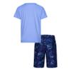 Hurley Boys Swim Suit 2-Piece Outfit Set, Navy/Doodle, 2T view 2