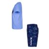 Hurley Boys Swim Suit 2-Piece Outfit Set, Navy/Doodle, 2T view 3