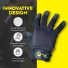 Friction Gloves - Ultimate Frisbee Gloves - Rubberized Palm & Fingers for Amazing Grip in All Conditions - Play Your Best in Any Weather - (Youth Large) view 2