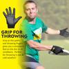 Friction Gloves - Ultimate Frisbee Gloves - Rubberized Palm & Fingers for Amazing Grip in All Conditions - Play Your Best in Any Weather - (Youth Large) view 3