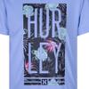 Hurley boys Swim Suit 2-piece Outfit Rash Guard Set, Blue/Black Floral, 12 Months US view 2