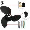 Boatman 13 3/4x15 Aluminum Outboard Boat Propeller fit Johnson Evinrude Cupped Prop Engines 90-140 HP,15-Spline view 3