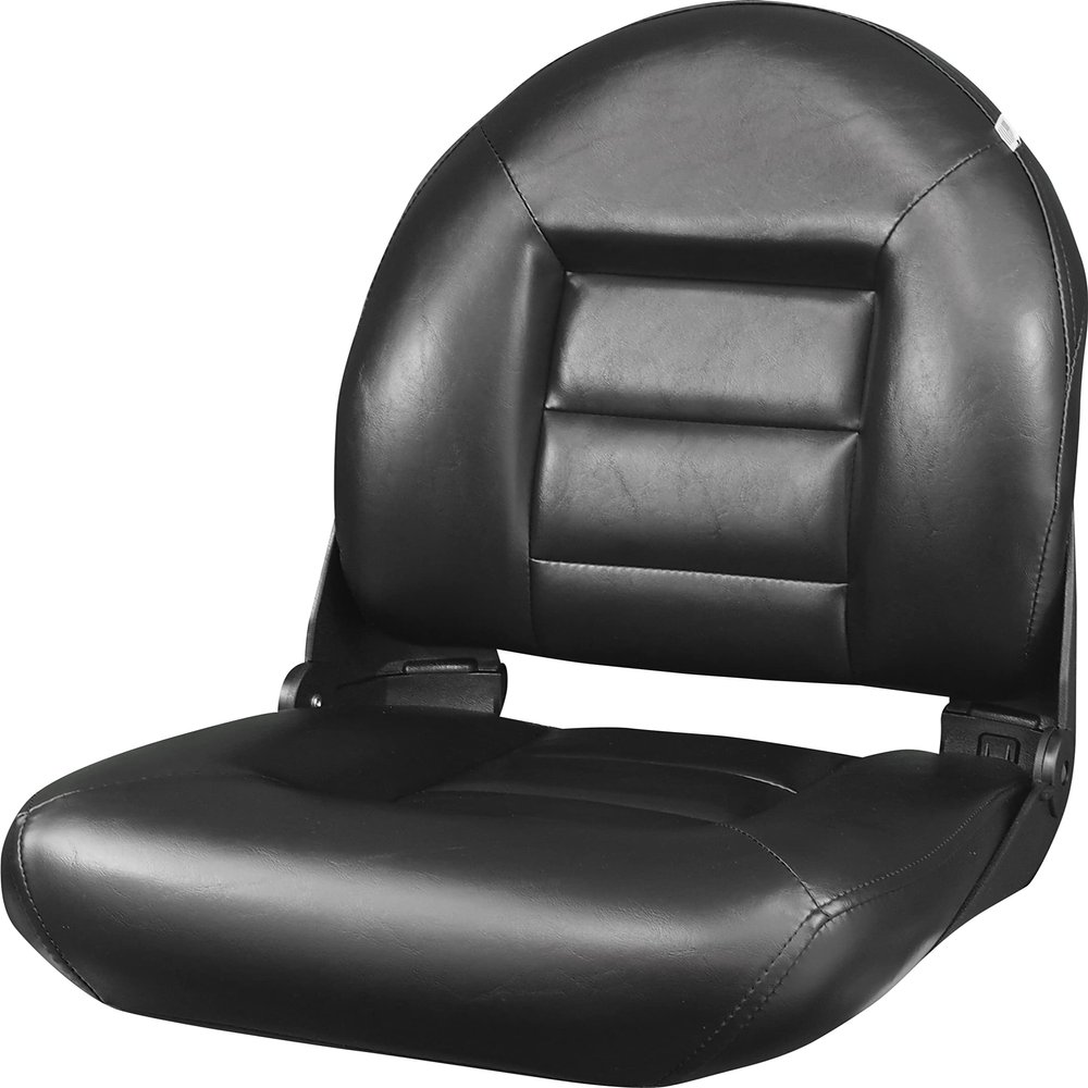 Tempress Navistyle High Back Folding Boat Seat (Black)