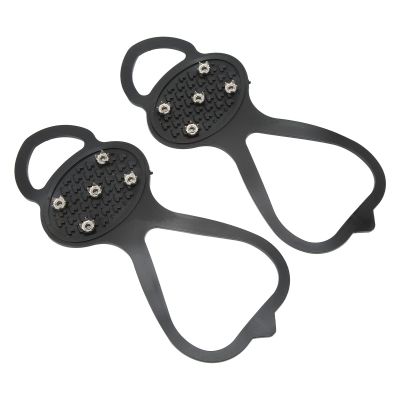 5 Teeth Climbing Shoe Spikes, 5 Teeth Crampons Good Flexibility Slip Resistance Strong Grip for Outdoor for Mountaineering