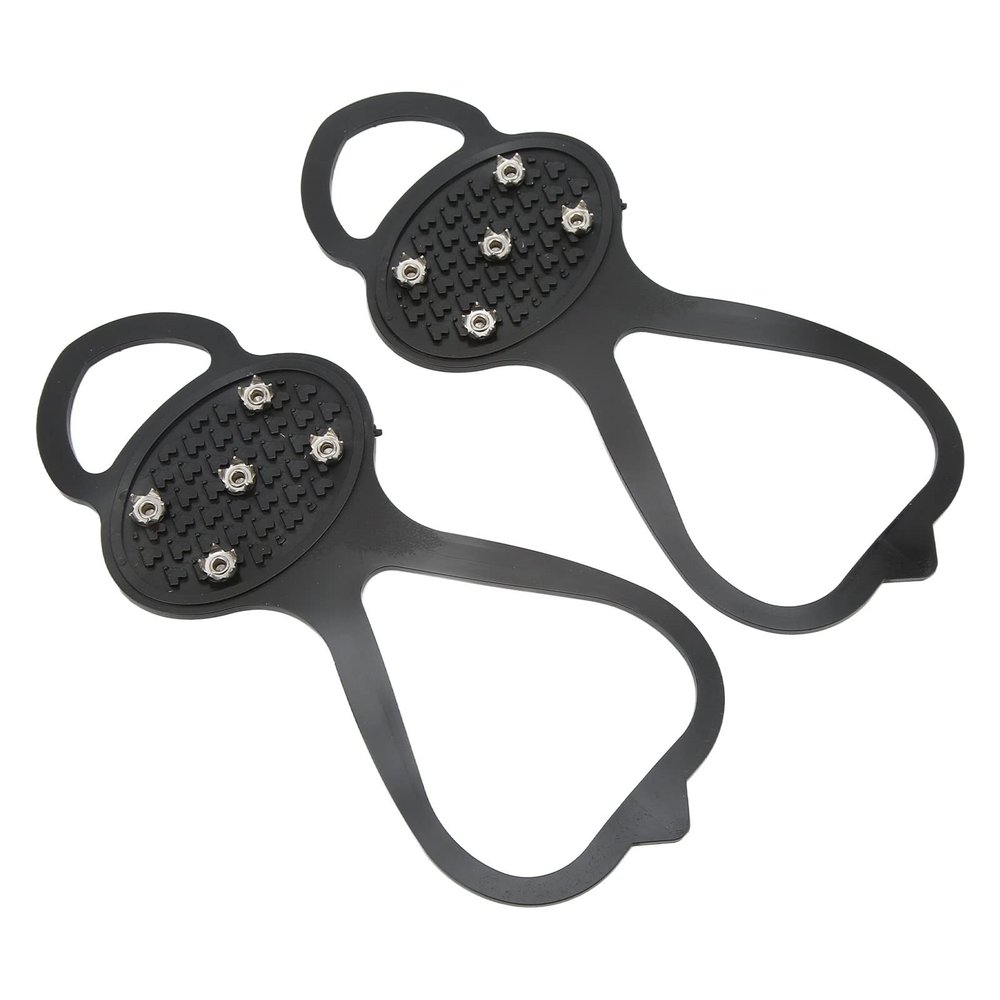 5 Teeth Climbing Shoe Spikes, 5 Teeth Crampons Good Flexibility Slip Resistance Strong Grip for Outdoor for Mountaineering