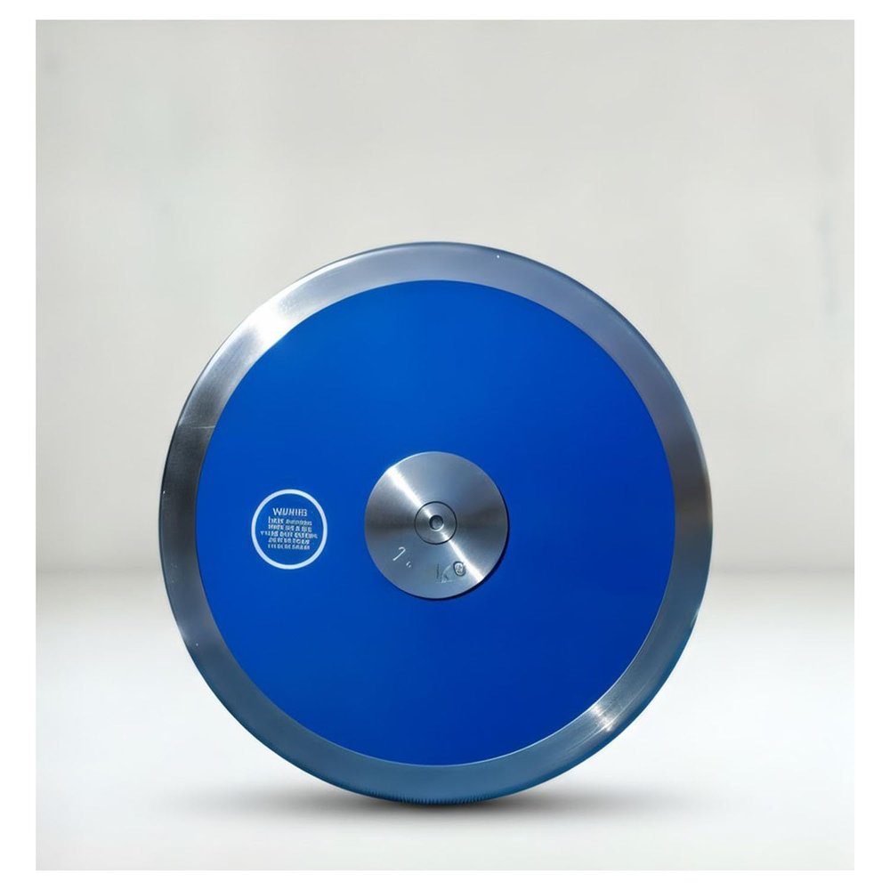 The RT Blue Stealth Discus, with a Weight of 1.6 kg, Features an Advanced Design specifically Crafted to fulfill The Needs of Dedicated Discus throwers pursuing Excellence in Track and Field.