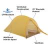 Big Agnes Fly Creek HV UL Bikepack - Bikepack Solution Dye-Packing Tent, 2 Person (Yellow/Greige) view 3