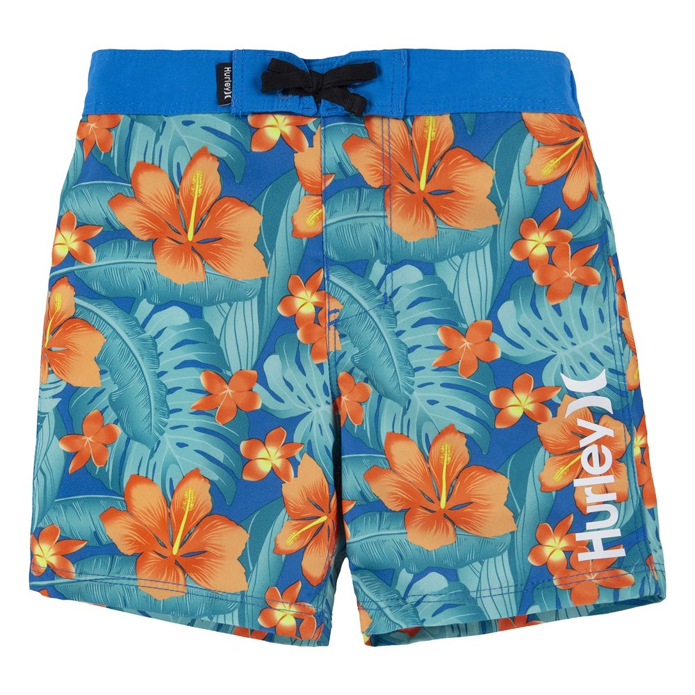 Hurley Boys Board Shorts, Blue Floral, 4T