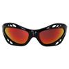 Birdz Eyewear Seahawk Padded Polarized Sunglasses 2 Pairs w/Strap Water Sports Surfing Kayaking Jetski Black w/Red & Purple Mirror Lenses view 2