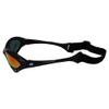 Birdz Eyewear Seahawk Padded Polarized Sunglasses 2 Pairs w/Strap Water Sports Surfing Kayaking Jetski Black w/Red & Purple Mirror Lenses view 3