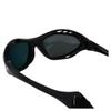 Birdz Eyewear Seahawk Padded Polarized Sunglasses 2 Pairs w/Strap Water Sports Surfing Kayaking Jetski Black w/Red & Purple Mirror Lenses view 4