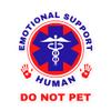 Emotional Support Human Do Not Pet Sticker view 1