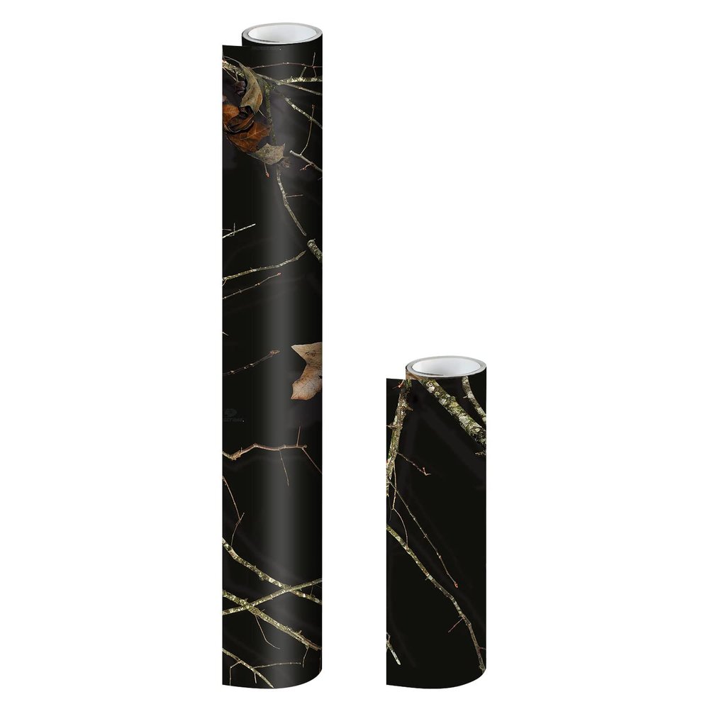 Mossy Oak Matte Camo Roll Hunting Patterns, Self-Adhesive Vinyl Wrap, DIY (24"x36", Lifestyle Black)
