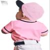Hat and Beyond Kids Baseball Button Down Jersey (10T, 05up01_Pink/Black) view 4