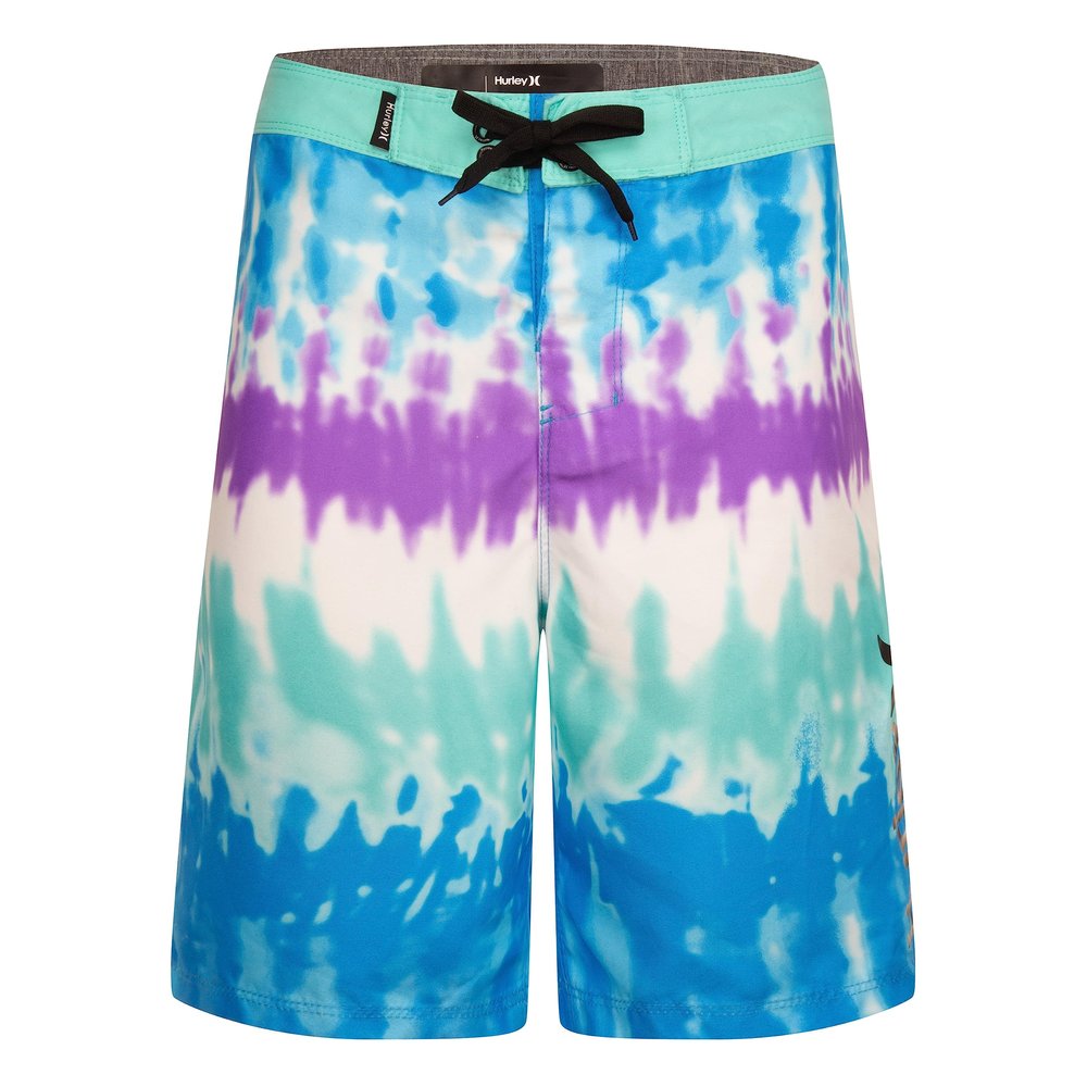 Hurley Boys Board Shorts, Teal Tie Dye, 18