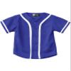 Hat and Beyond Kids Baseball Button Down Jersey (10T, 05up01_Royal Blue/White) view 1
