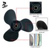 Boatman 10 1/4x13 Aluminum Outboard Boat Propeller fit Johnson Evinrude Cupped Prop Engines 15-35 HP,10-Spline view 3