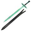 42" Long Sword Style with Wooden Sheath Included in Green Intended for Cosplay Costumes & Events Made of 440 Stainless Steel view 1