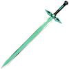 42" Long Sword Style with Wooden Sheath Included in Green Intended for Cosplay Costumes & Events Made of 440 Stainless Steel view 2