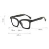 COTIA Classic Square Eyewear Non-prescription Thick Glasses Frame for Women Blue Light Blocking Glasses (Medium, red) view 3